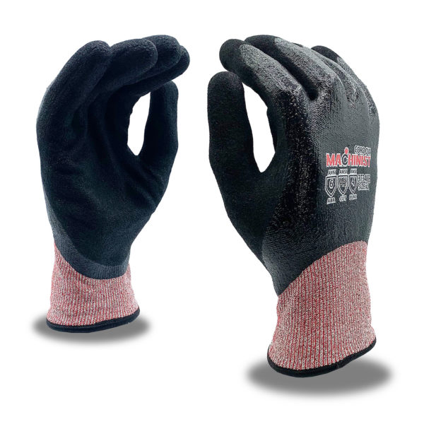 Blue HPPE Level 3 Cut Resistant Gloves, Polyurethane Coated