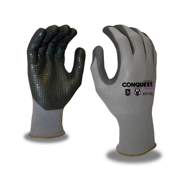 Conquest Plus™, Nitrile, Foam, Dots: #6915