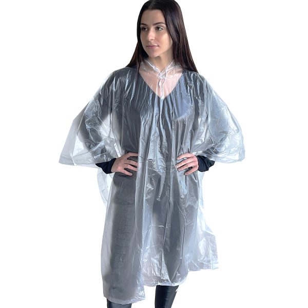 Rain Poncho, Clear: #RP10C