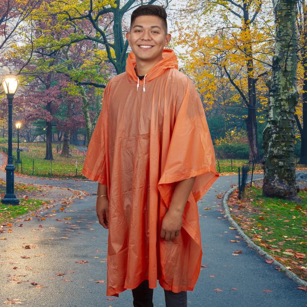 Rain Poncho, Orange: #RP10O - Image 2