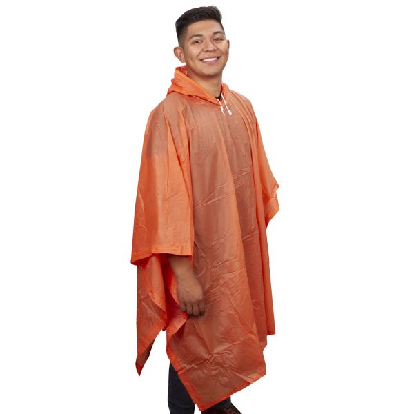 Rain Poncho, Orange: #RP10O