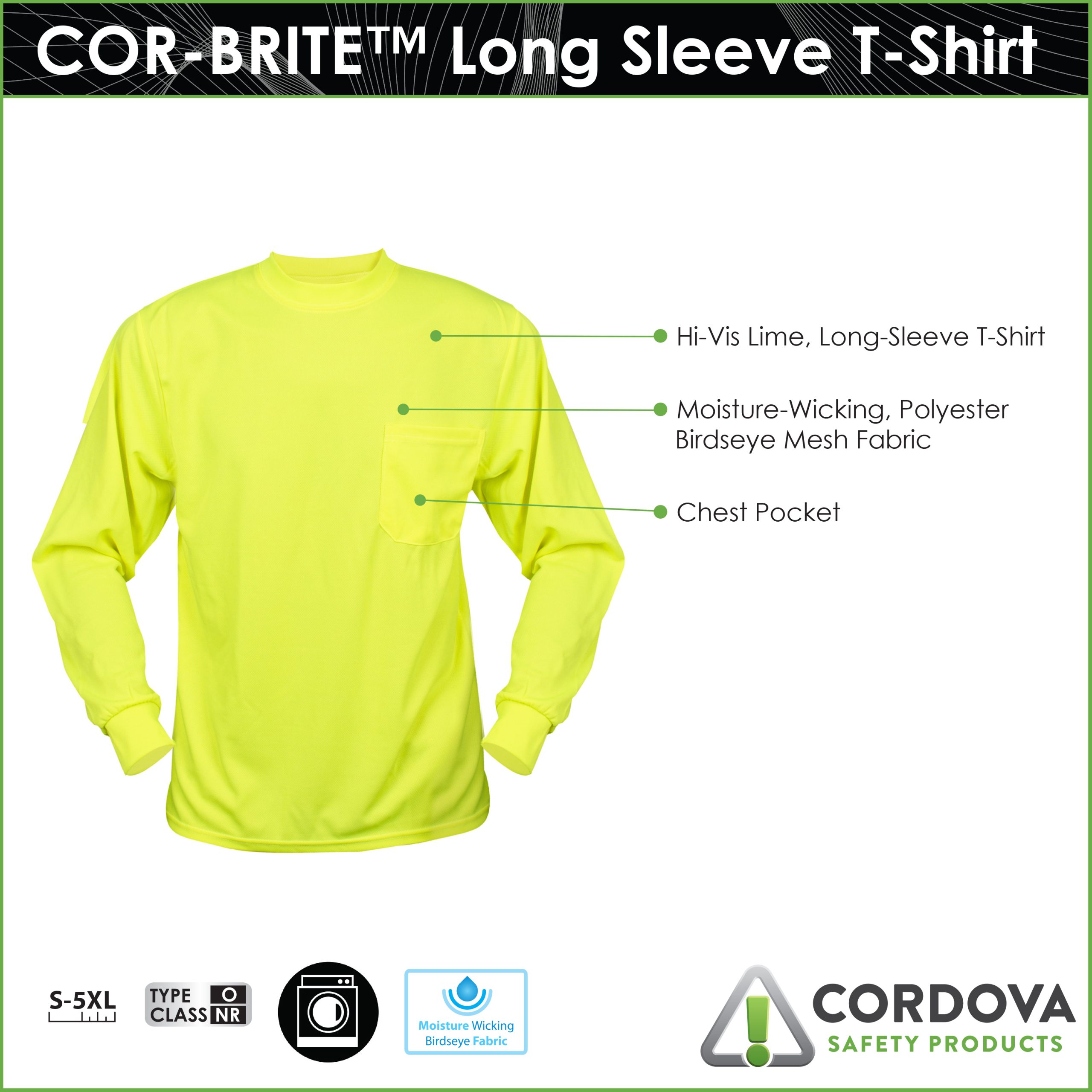 Shirt, COR-BRITE®, Non-Rated: #V141 - Cordova Safety