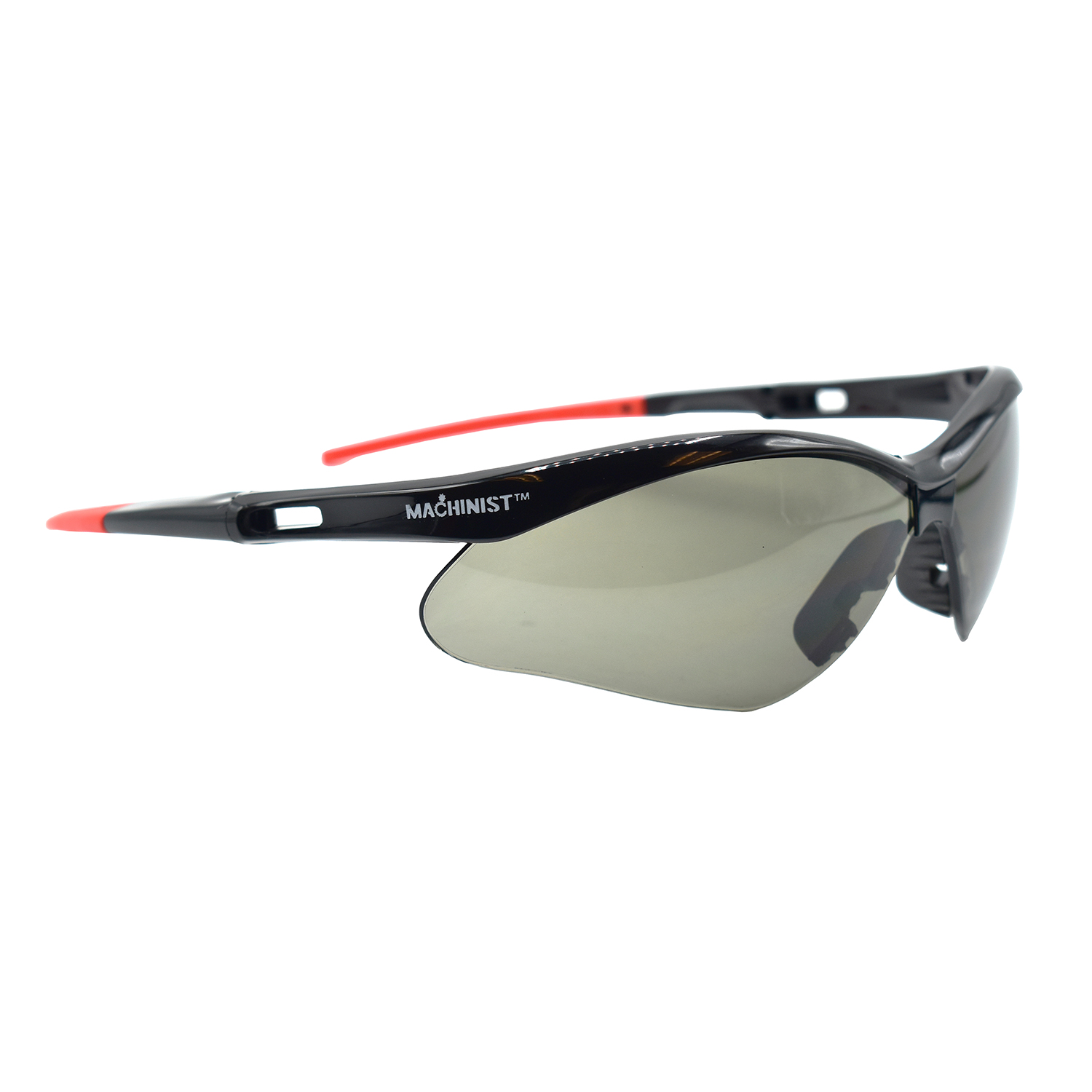 Machinist? Pro Black Frame, Gray Antifog Lens, Dual Wrap-around Lens, Bayonet Temples With TPR