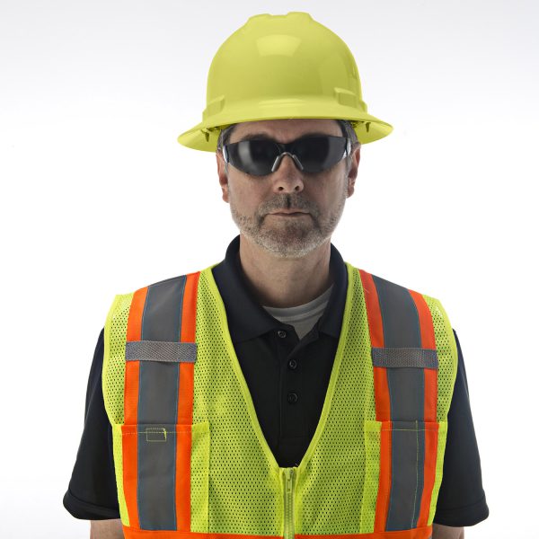 Pinlock, 4-Point, Vented, Duo Safety™, Hard Hat, Full Brim, Yellow: #H34R2V - Image 4