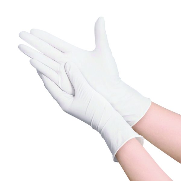 Disposable, Industrial, Latex, Powdered, 4.5 mil, White: #4020 - Image 2