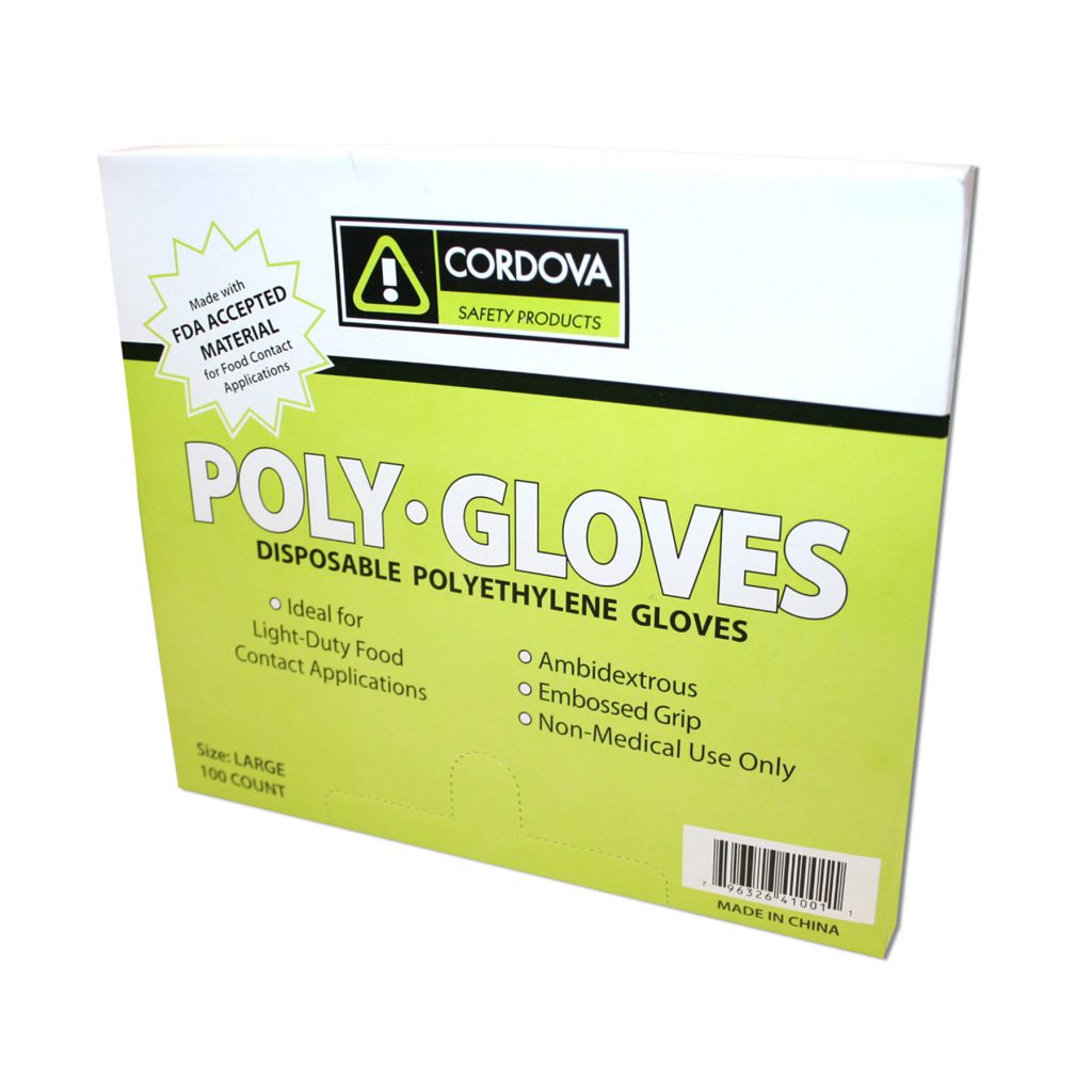 Disposable, Polybag, HighDensity, Clear 4102L Cordova Safety