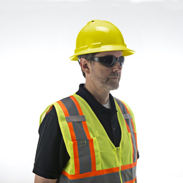 Pinlock, 4-Point, Vented, Duo Safety™, Hard Hat, Full Brim, Yellow: #H34R2V - Image 3