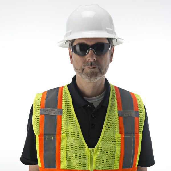Pinlock, 4-Point, Vented, Duo Safety™, Hard Hat, Full Brim, White: #H34R1V - Image 5