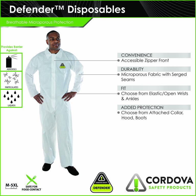 DEFENDER™, Disposable Coverall CP Cordova Safety