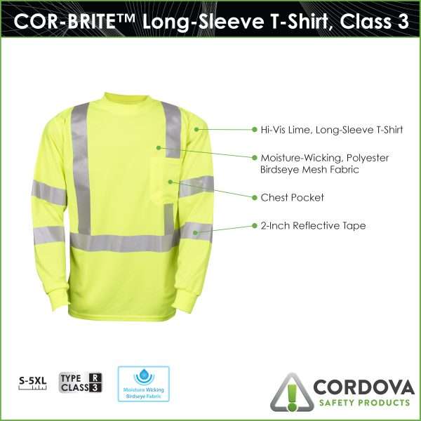 Shirt, Long-Sleeve, Hi-Vis, Class 3: #SPV511 - Image 4