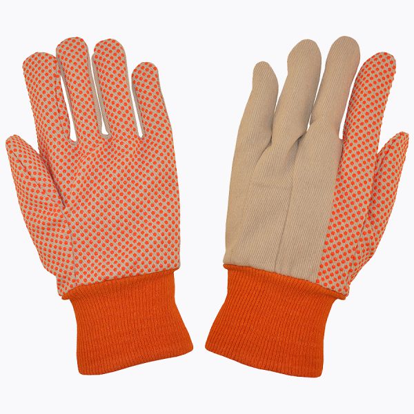Canvas, Knit Wrist, PVC Dots, 10 oz: #2670
