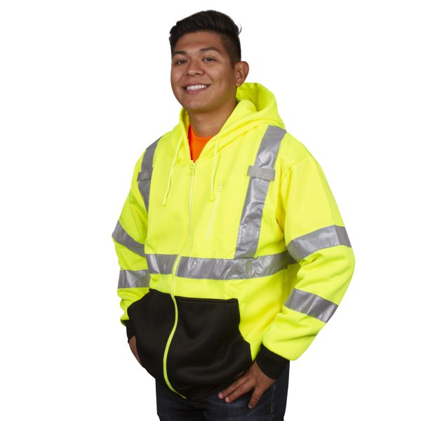 Sweatshirt, COR-BRITE®, Type R, Class 3, Hood: #SJ401 - Cordova Safety