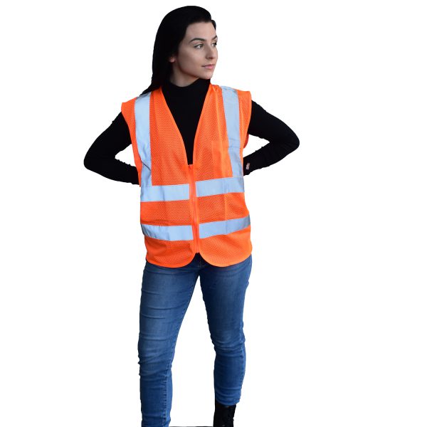 Safety Vest, Type R, Class 2, Mesh: #VZ240P - Image 5