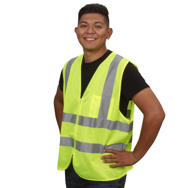 Safety Vest, Type R, Class 2, Mesh: #VZ241P - Image 3