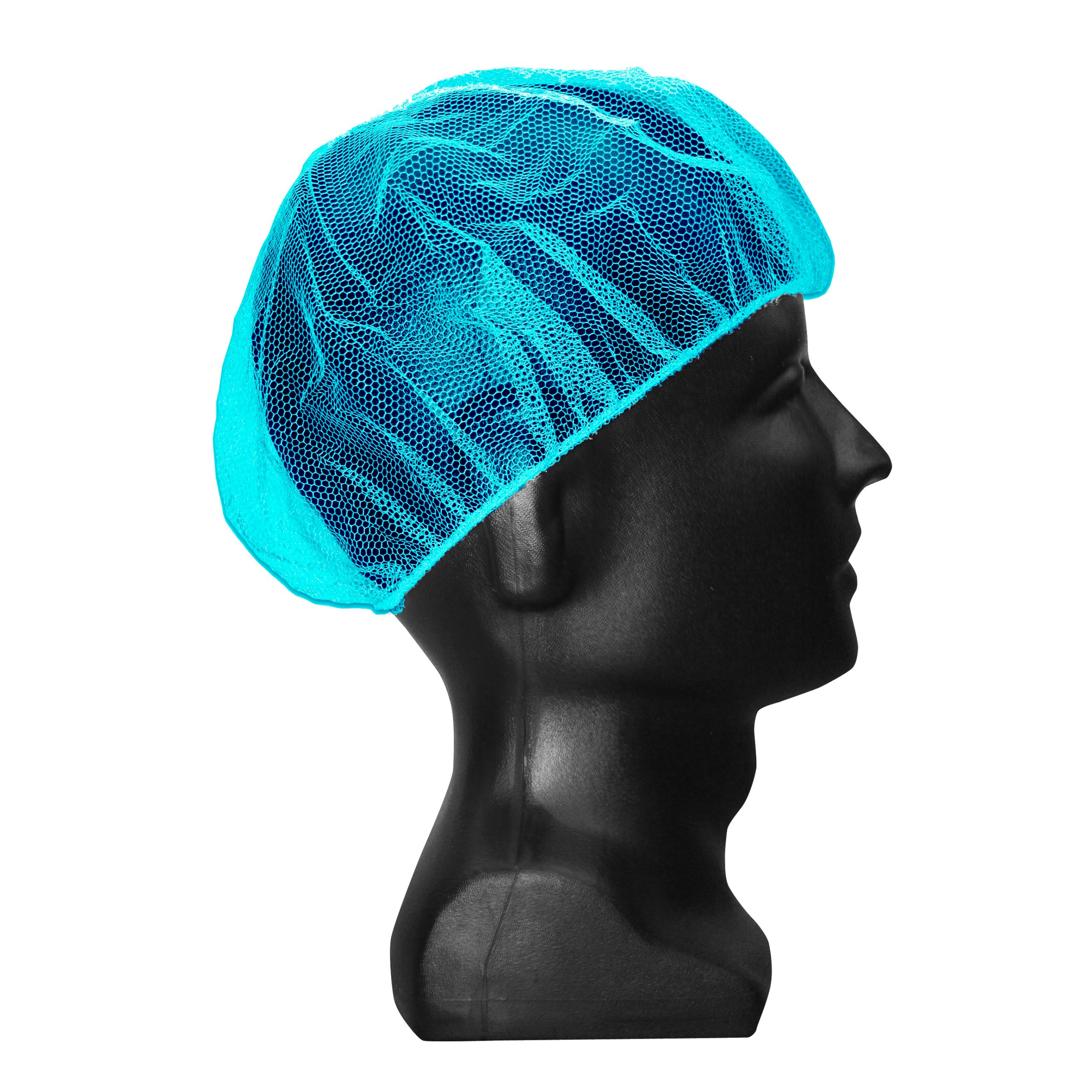 Hair Covers, Blue, 100% Nylon Hair Net, 21-inch #HN21BLUE/10