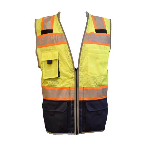 Surveyors Safety Vest, COR-BRITE®, Type R, Class 2, Lime Mesh Surveyors Vest #VS299