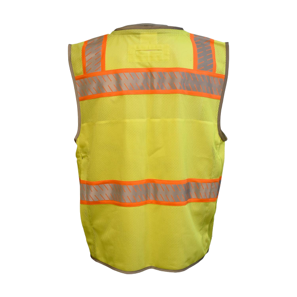 Surveyors Safety Vest, COR-BRITE®, Type R, Class 2, Lime Mesh Surveyors Vest #VS299 - Image 2